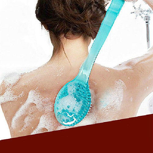 Long Handled Body Bath Shower Back Brush Scrubber Massager Skin Cleaning Tool