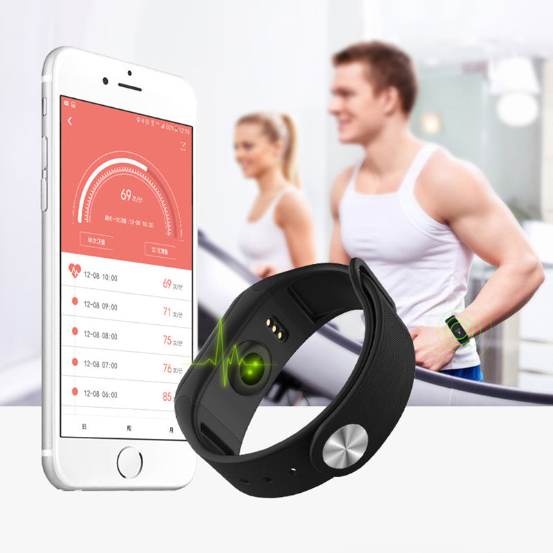 F1 Fitness Blood Pressure Oxygen Heart Rate Monitor Smart Watch Band Bracelet