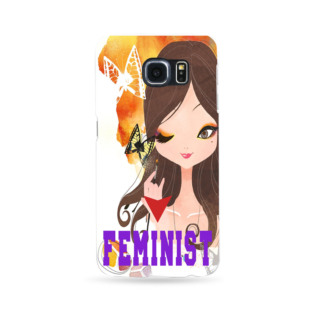 Feminist Beauty Girl Phone Case Cover for iPhone 6 7 Samsung Galaxy S6 S7 Plus