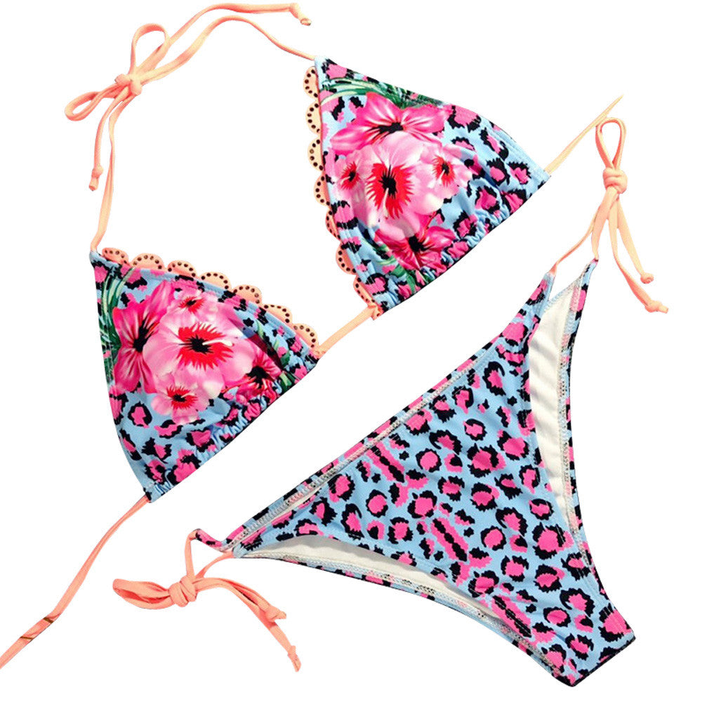 Local Store Women sexy Floral Bikini Set Push-Up Padded Swimwear Swimsuit Bathing Beachwear