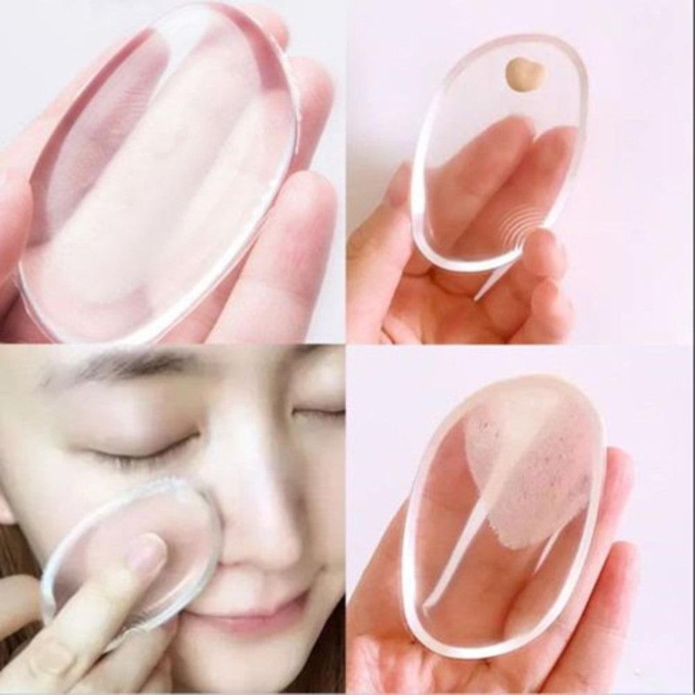 Fashion Silicone Powder Puff Cosmetic Foundation BB Cream No Absorb Makeup Tool