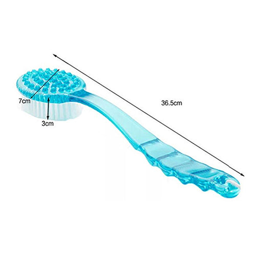 Long Handled Body Bath Shower Back Brush Scrubber Massager Skin Cleaning Tool