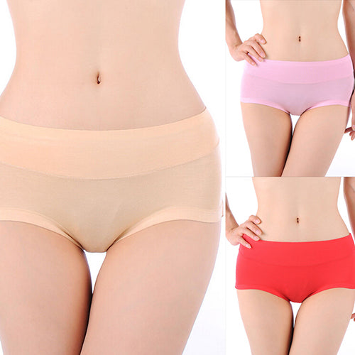 Women's Fashion Sexy Bamboo Fiber Antibacterial Underpants Briefs Underwear