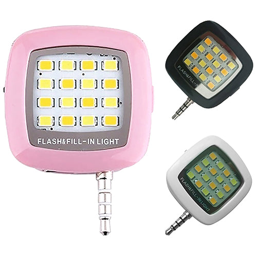 Mini Portable Fill-in LED Flash Selfie Light Sync Flash for Photography Smart Phone