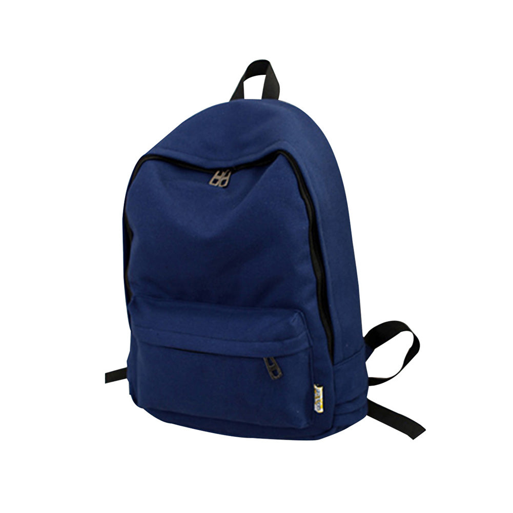 Simple Canvas Students Women Girl Backpack Rucksack School Shoulder Bag Bookbag