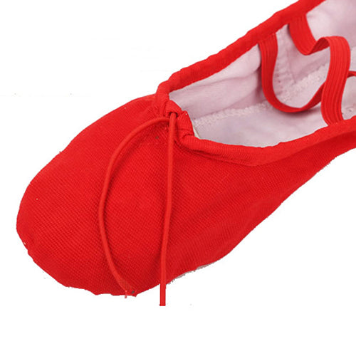 Kid Adult Canvas Soft Ballet Dance Shoes Pointe Dancing Gymnastics Slippers