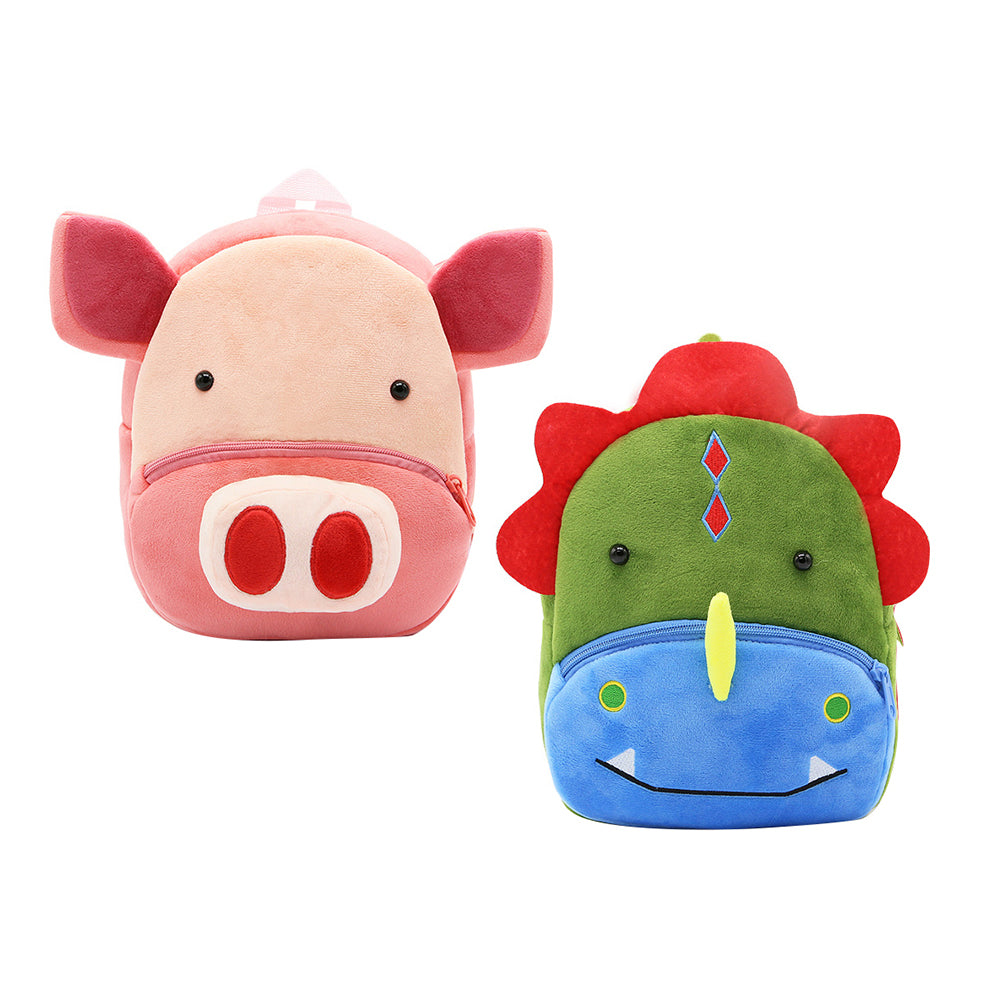 Mini Cute Cartoon Animal Kindergarten Children Kids Plush Backpacks Schoolbags