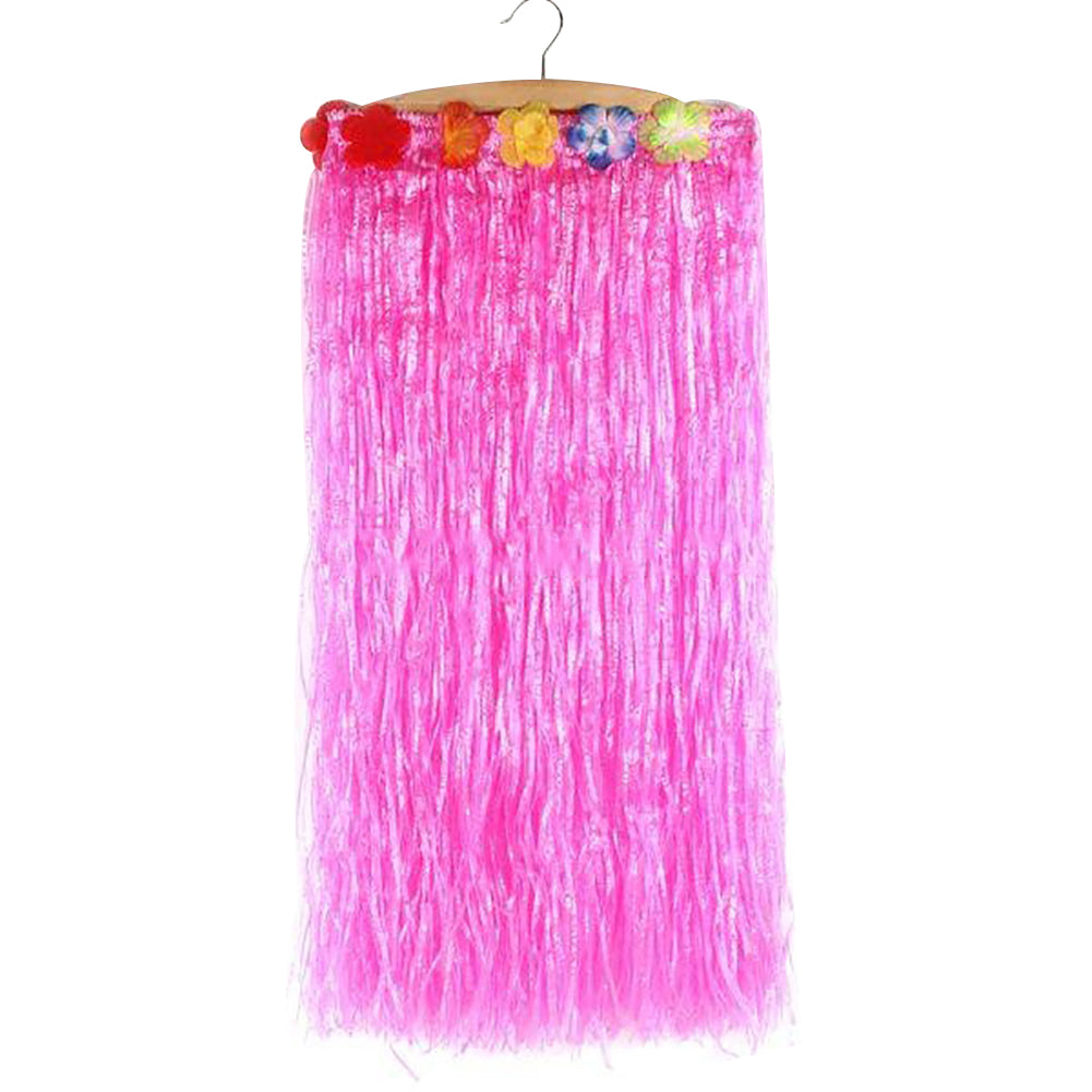 60/80cm Hawaiian Hula Grass Flower Party Dress Skirt Beach Dance Adult Costume