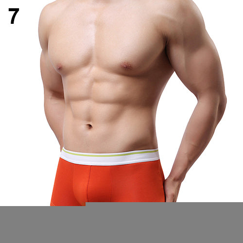 Men's Fashion Summer Sexy Breathable Underwear Bulge Pouch Boxer Shorts Briefs