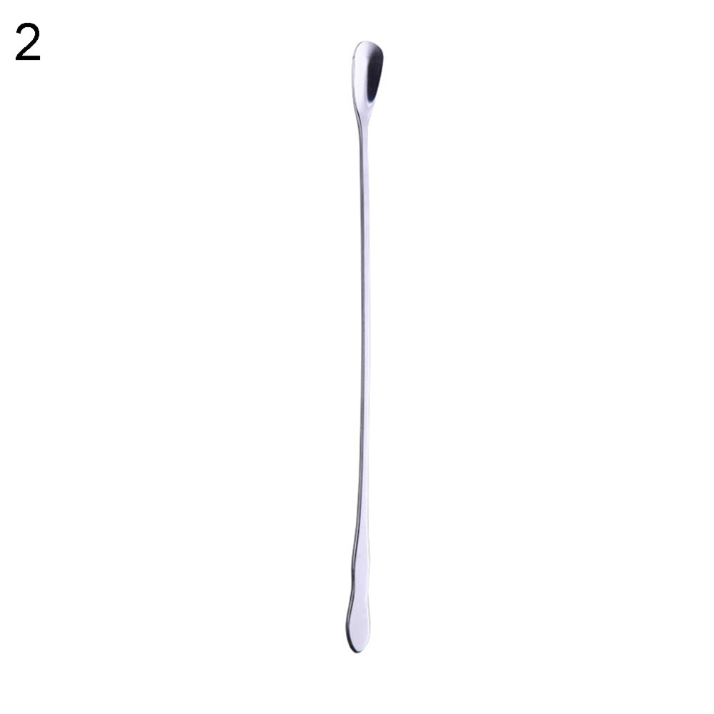 Stainless Steel Gourd Handle Ice Cream Dessert Scoop Coffee Drink Stir Spoon