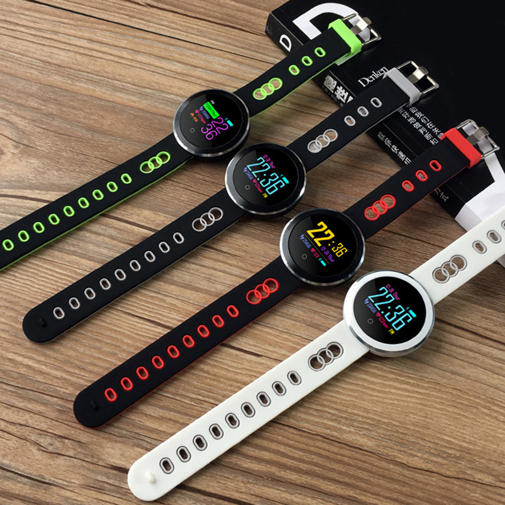 Waterproof Heart Rate Blood Pressure Wristband Fitness Tracker Smart Bracelet