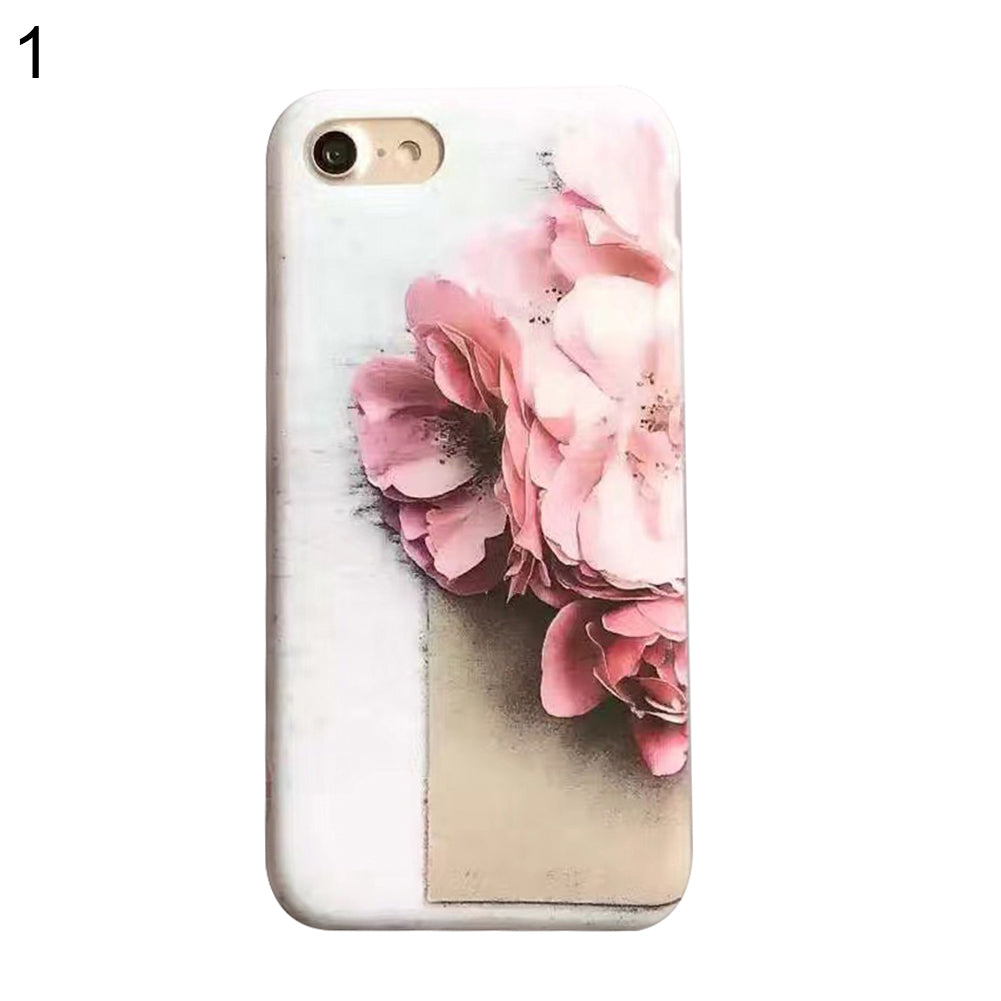 Curved Line Print Touch Screen Flip Full Cover Case for iPhone 6S Samsung S6 S7