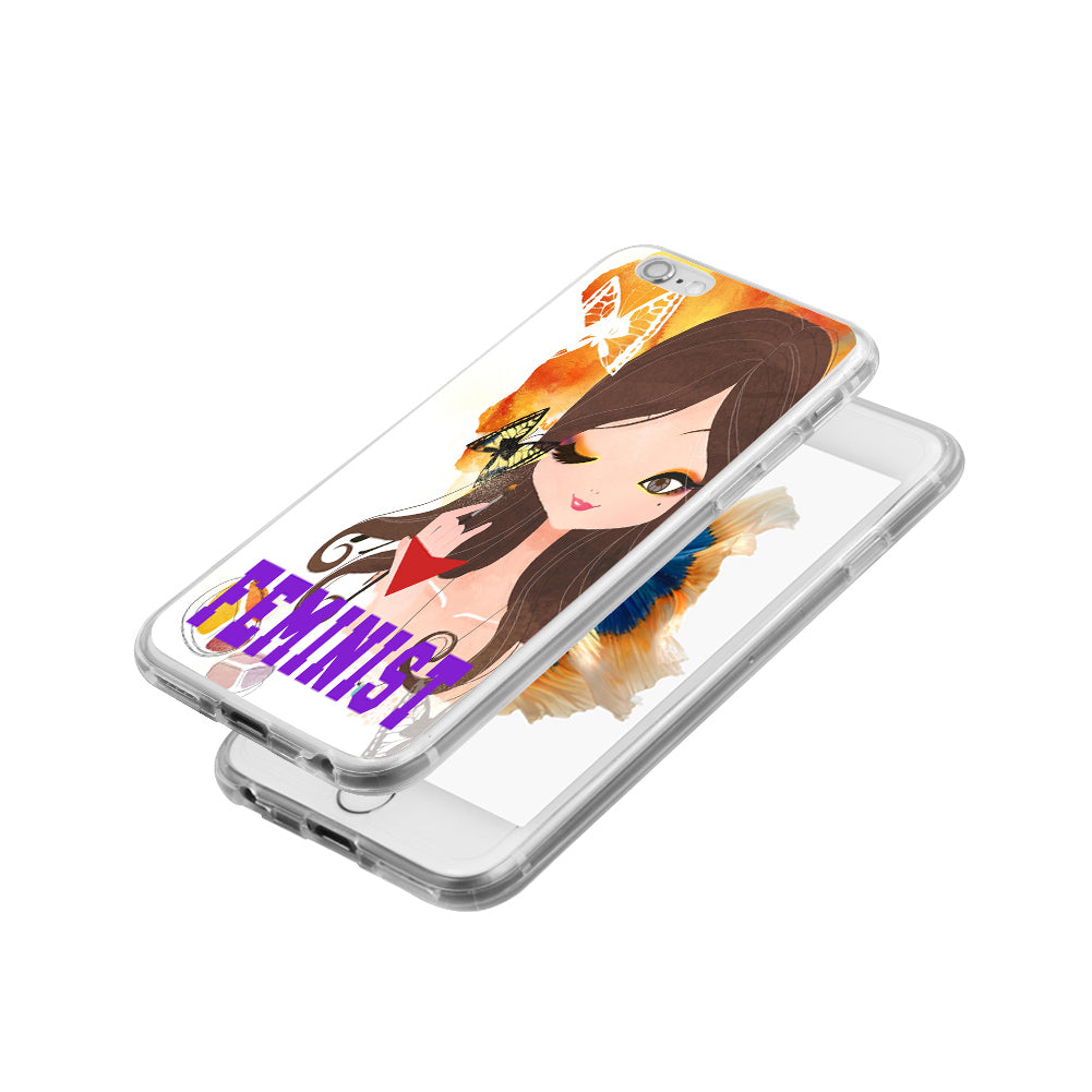 Feminist Beauty Girl Phone Case Cover for iPhone 6 7 Samsung Galaxy S6 S7 Plus