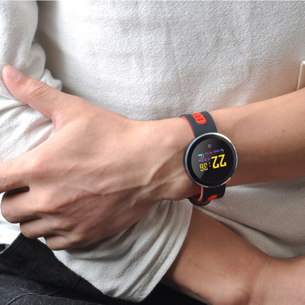 Waterproof Heart Rate Blood Pressure Wristband Fitness Tracker Smart Bracelet