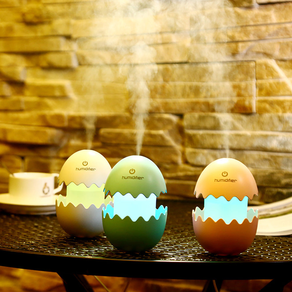 Mini Creative Egg Colors Changing Silent Night Light Household USB Humidifier