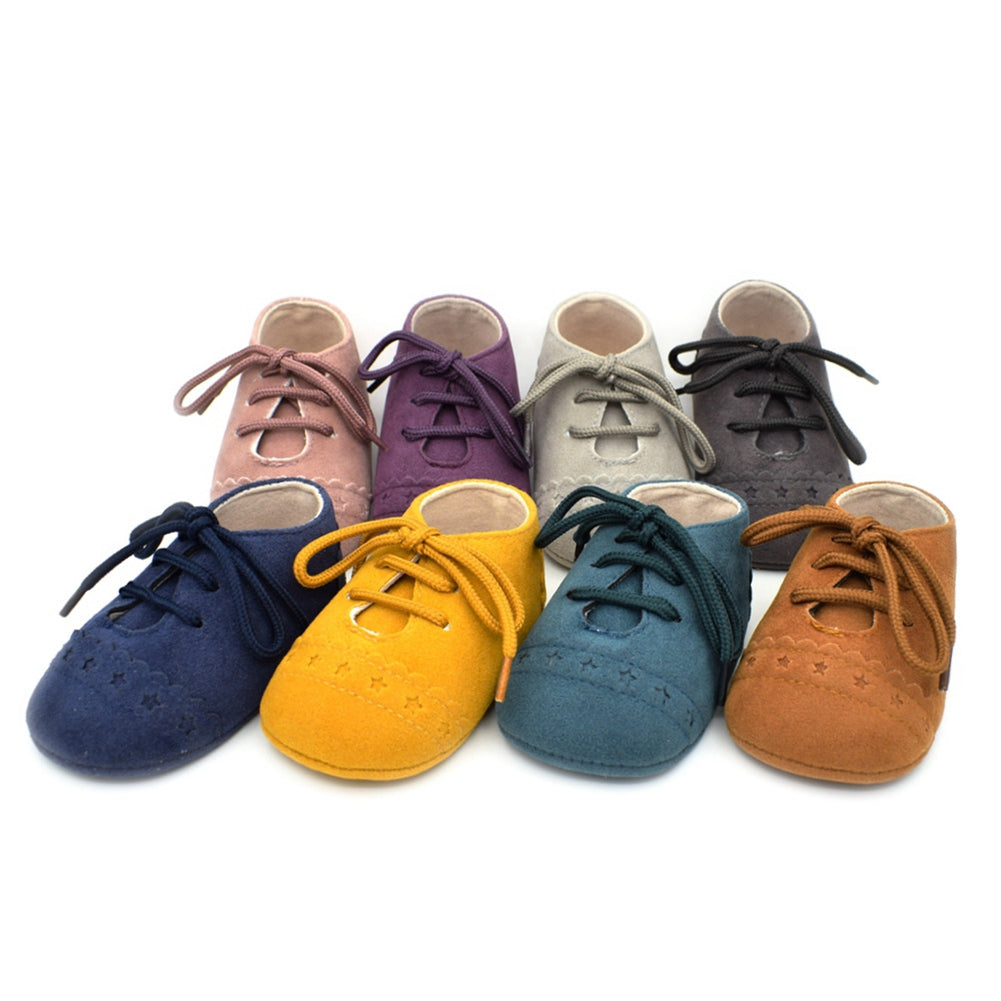 Fashion Toddler Baby Boys Girls Faux Leather Shoes Soft Flats Casual Prewalker