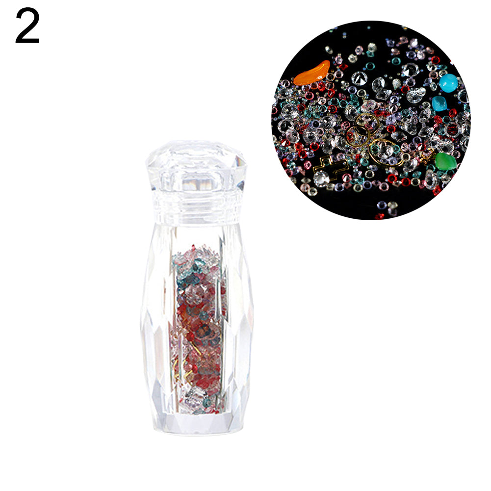 Mini Faux Pearl Rhinestone Stone Nail Art Decoration Salon DIY Manicure Tool