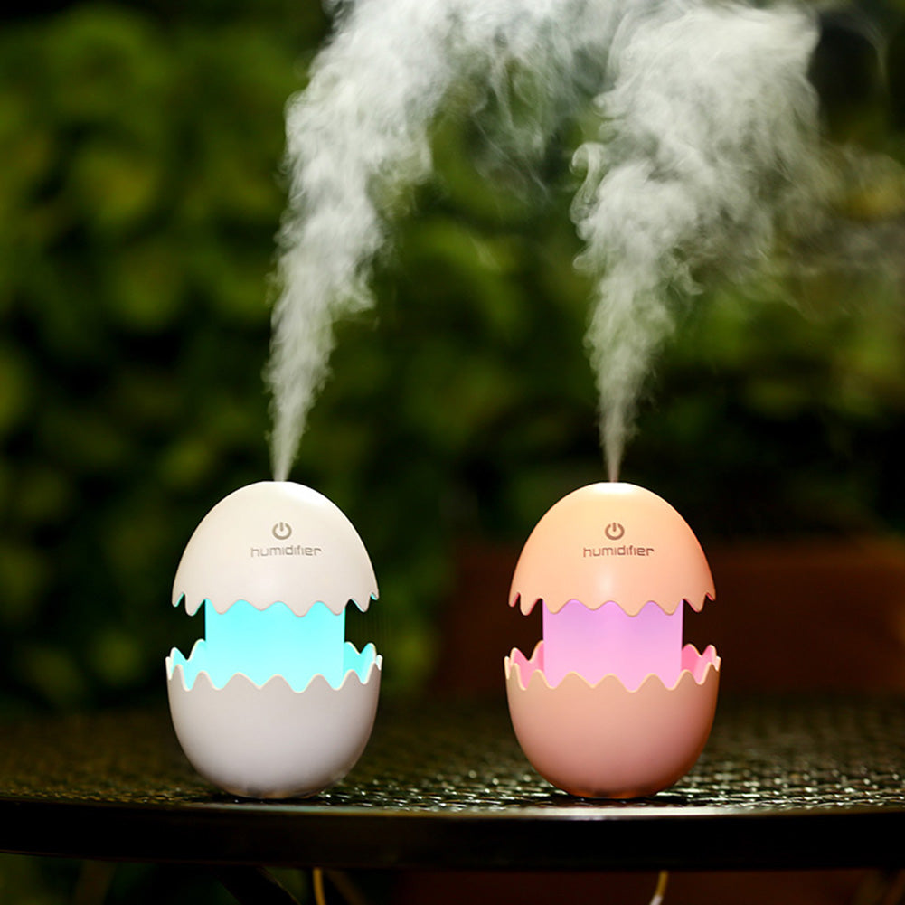 Mini Creative Egg Colors Changing Silent Night Light Household USB Humidifier