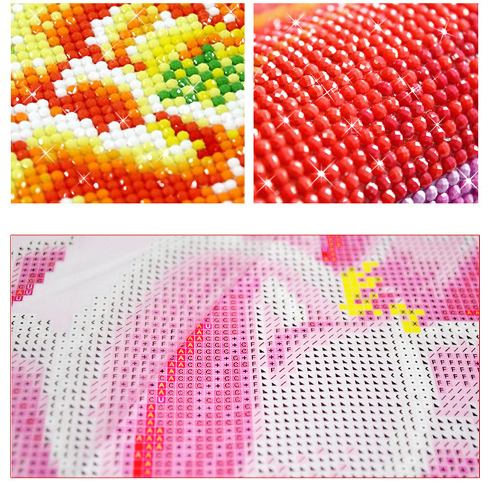 5D DIY Diamond Painting Rose Flower Landscape Wall Art Gift Home Wedding Decor