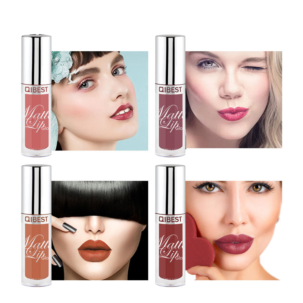 Matte Long Lasting Liquid Lipstick Lip Gloss Non Stick Cup Cosmetic Women Makeup