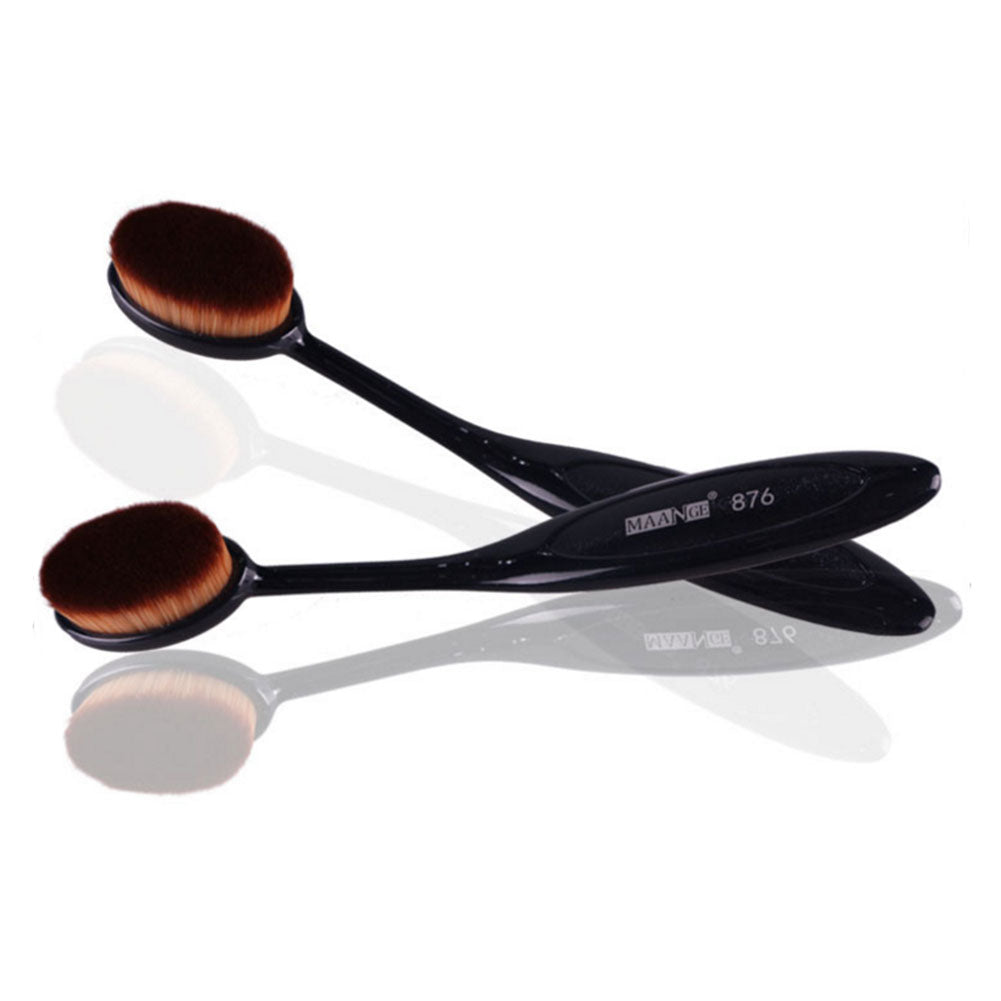 MAANGE Oval Curved Tool Brush Toothbrush Style Makeup Blush Brushes Foundation