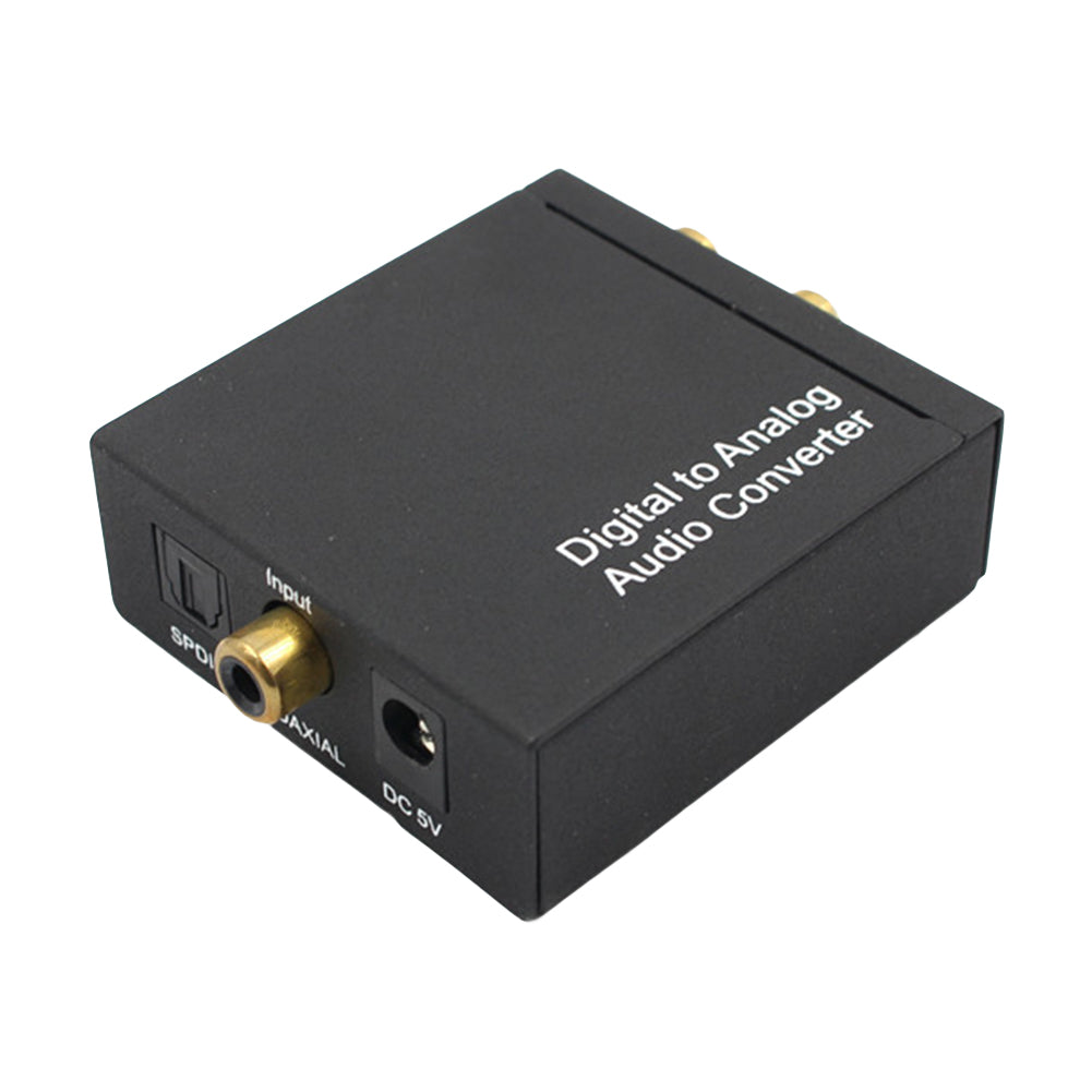 Optical Coax Toslink Digital to Analog Converter Audio Adapter RCA L/R Converter