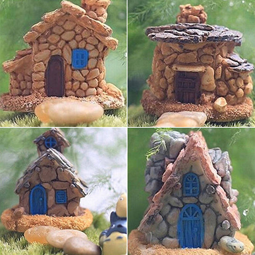 Fairy Garden Miniature Stone House Random Style Craft Micro Landscape Decoration
