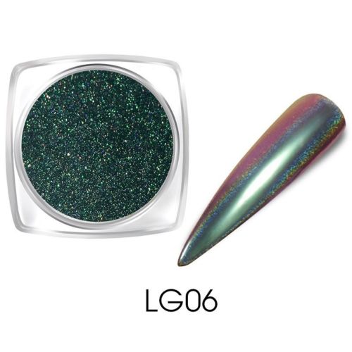Chameleon Holographic Mirror Effect Nail Art Powder Chrome Pigment Dust Gift