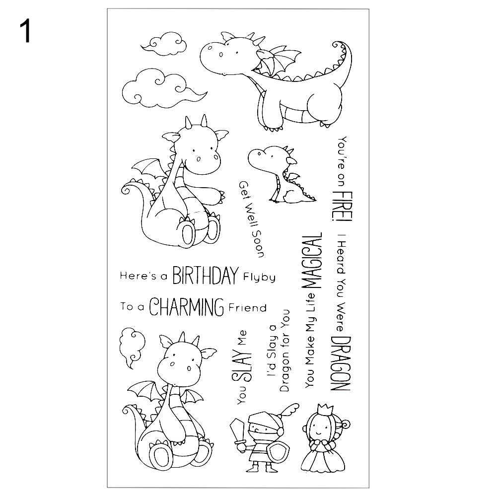 Unicorn Horse Transparent Stamper DIY Scrapbooking Card Photo Album Decoration