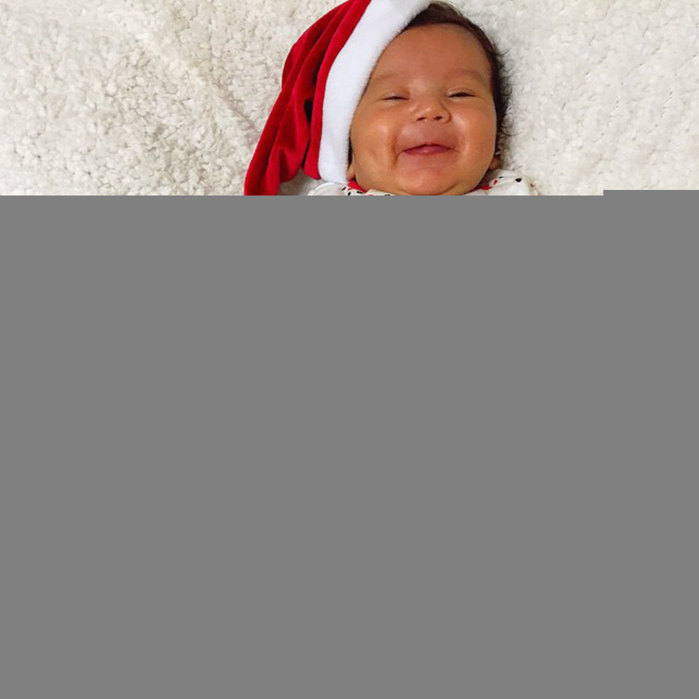 Cartoon Baby Santa Claus Long Sleeve Romper Christmas One-piece Jumpsuit