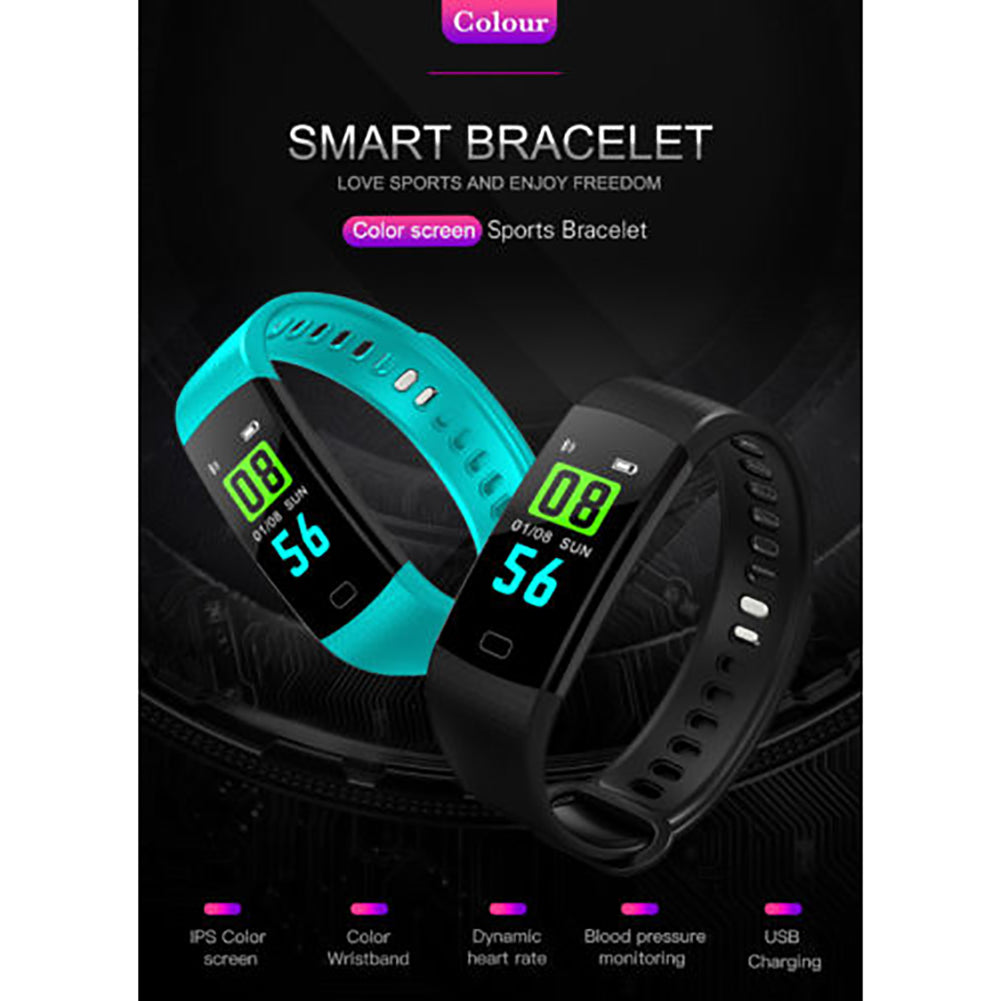 Blood Pressure Heart Rate Sleep Monitor Pedometer Sports Fitness Smart Bracelet