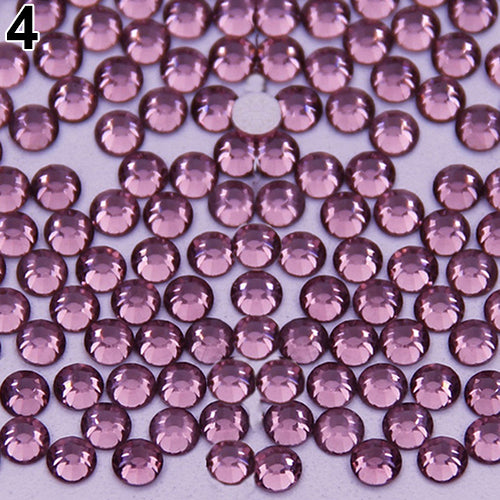 1440 Pcs Colorful Rhinestones Flat Back Accessories Diy Phone Case Nail Decals