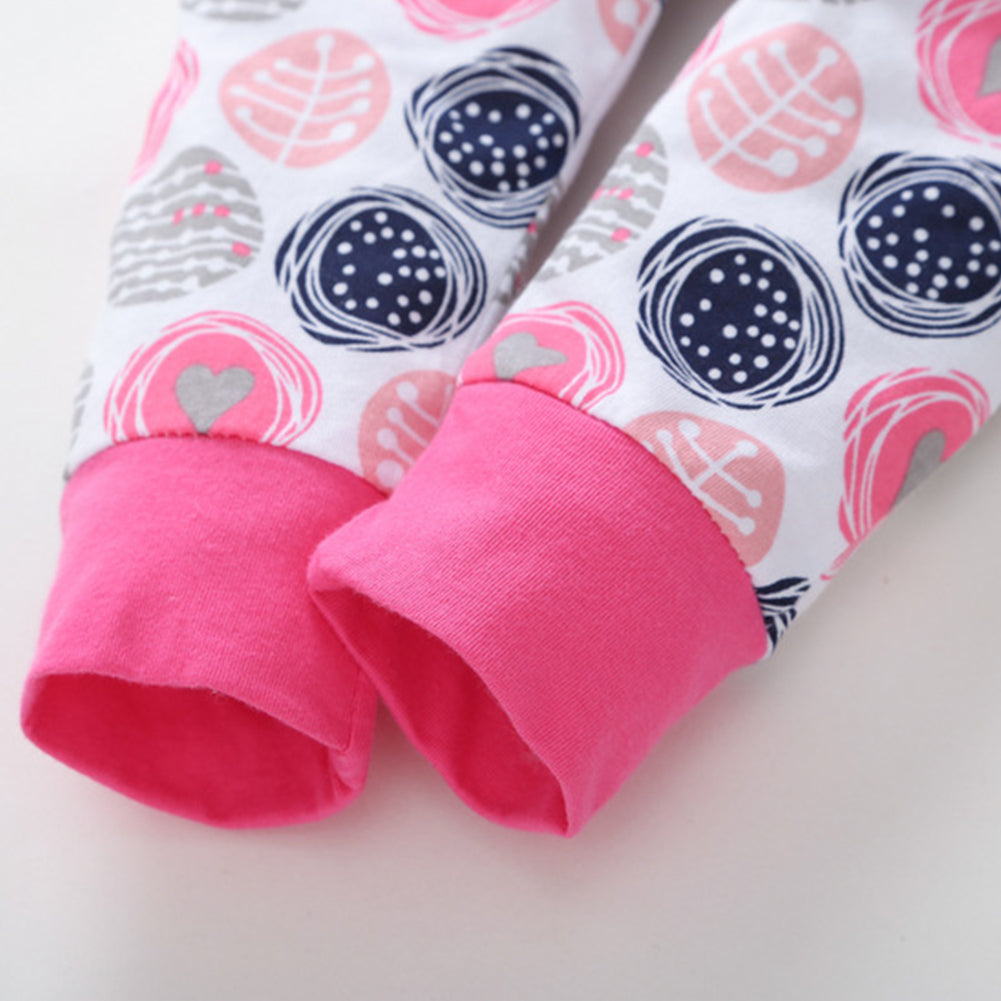 Mummy's Little Girl Letter Print Long Sleeve T-Shirt Pants Hair Band Outfit Set