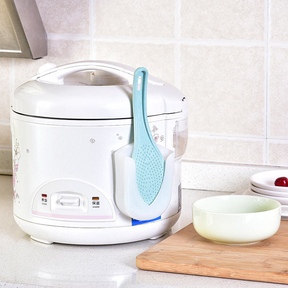 Rice Spoon Frame Sucker Storage Holder Rack Wall Hanger Kitchen Scaffolding