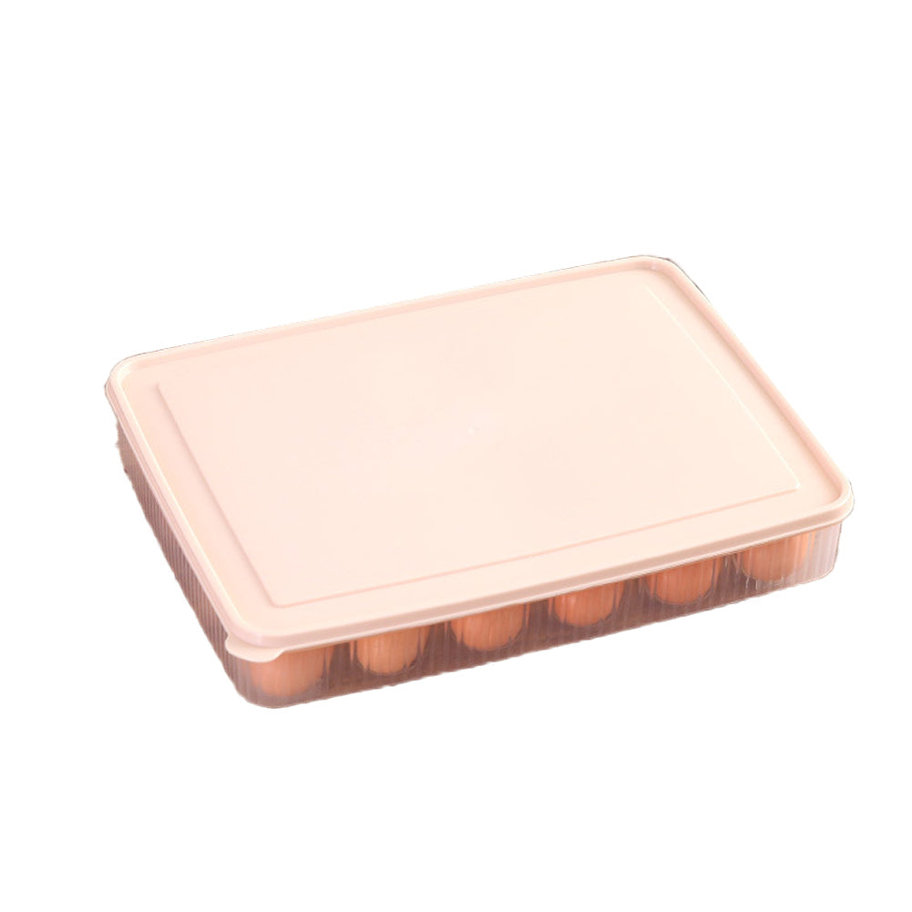Refrigerator Egg Storage Box 24 Eggs Holder Food Container Plastic Organizer