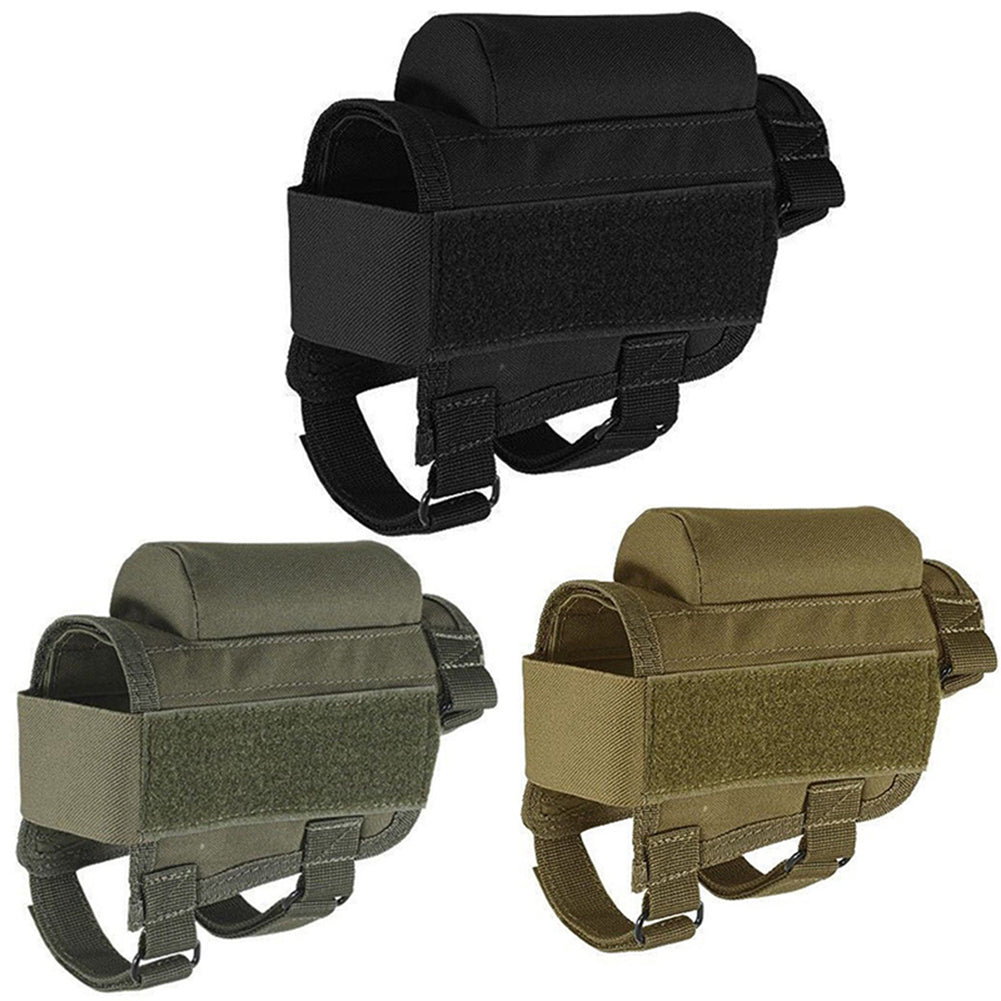 Tactical Nylon Buttstock Cheek Rest with Ammo Carrier Case for .300 .308 Winmag