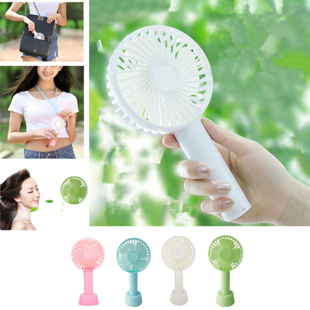 Portable Handheld Mini USB Charging Fan Travel Desktop Summer Cooling