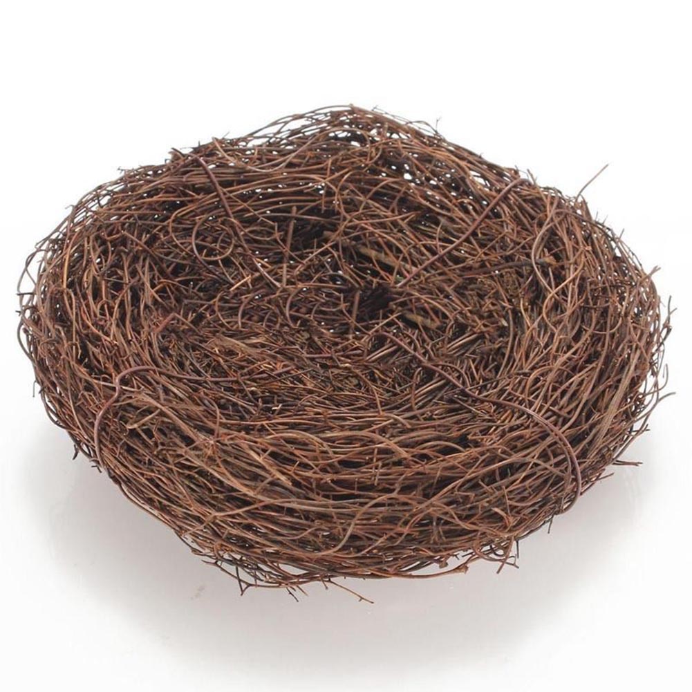 12/10/8/6 cm Vine Bird Nest House Home Decoration Craft Photo Prop Ornament