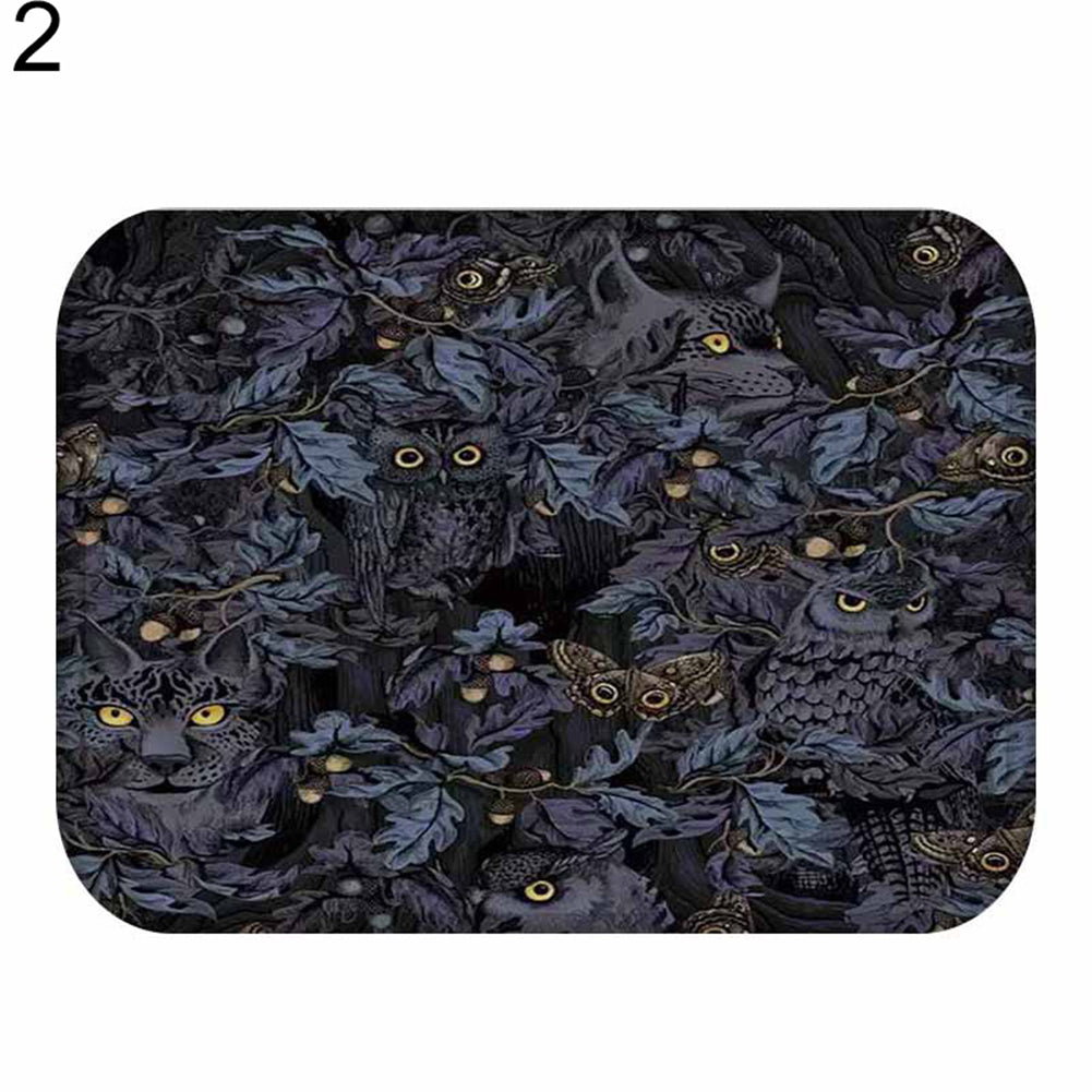 40*60cm Living Room Flower Print Rug Doormat Anti-skid Floor Carpet Home Decor