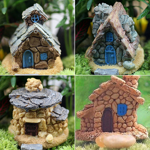 Fairy Garden Miniature Stone House Random Style Craft Micro Landscape Decoration