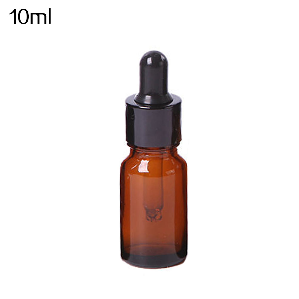 5ml-100ml Mini Amber Glass Liquid Reagent Pipette Bottle Eye Dropper Empty