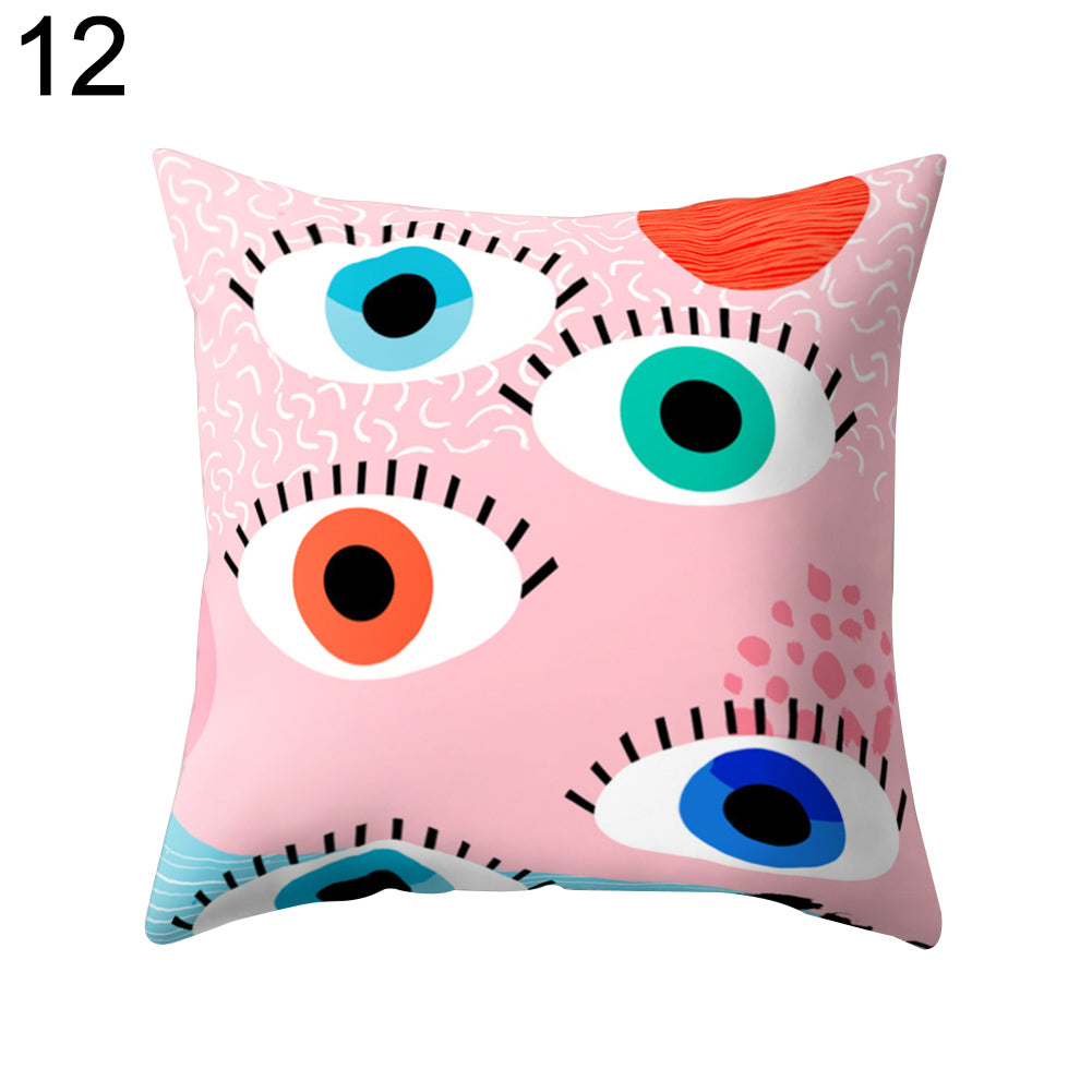 Eyes Print Pattern Throw Pillow Case Bed Sofa Waist Cushion Cover Home Decor