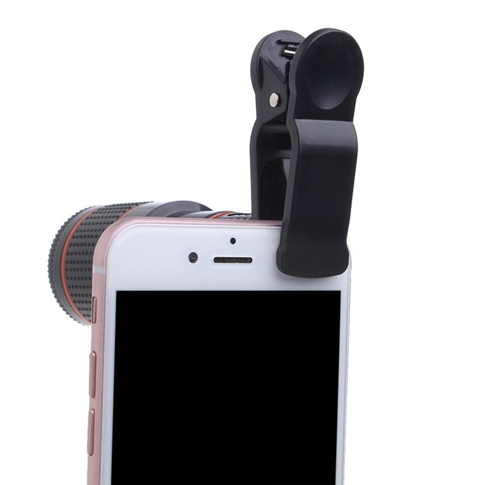 Clip-on 8X Optical Zoom HD Telescope Camera Lens for Universal Mobile Phone