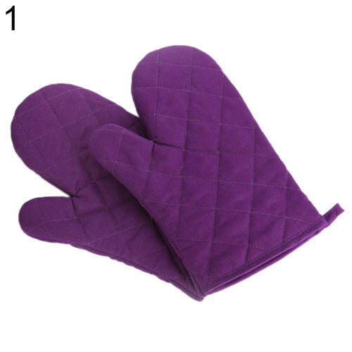 Cotton Oven Mitt Heat Proof Resistant Protector Kitchen Cooking Pot Holder Glove