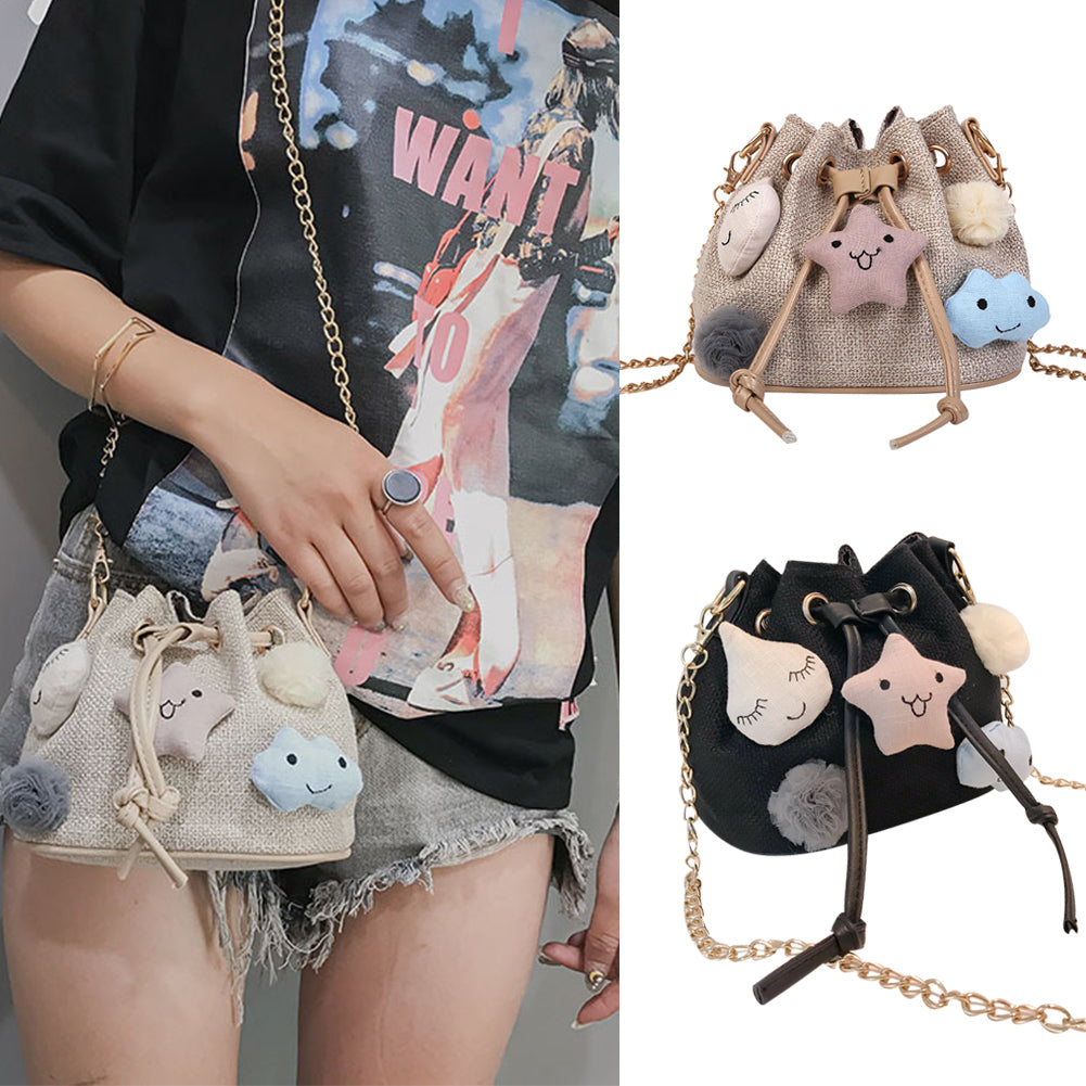 Lovely Pendant Nylon Women Cross Body Shoulder Bag Pouch Shopping Gift