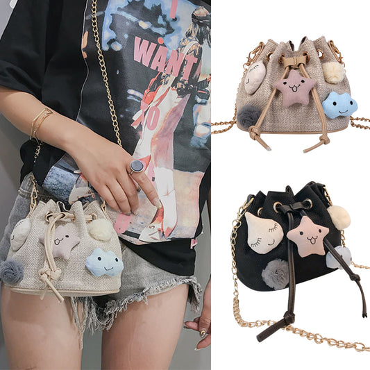 Lovely Pendant Nylon Women Cross Body Shoulder Bag Pouch Shopping Gift