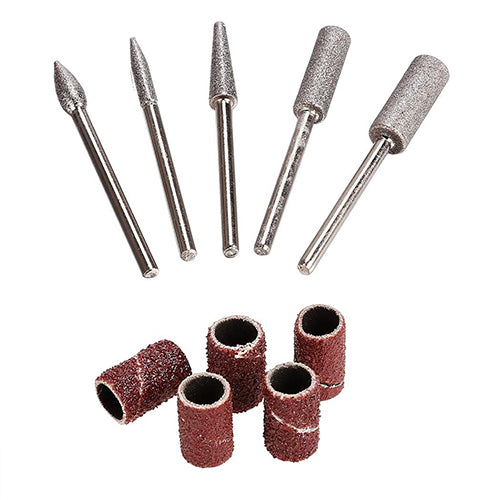 Mini Electric Acrylic Polish Nail Drill File Machine Manicure Pedicure Kit with Bits Manicure