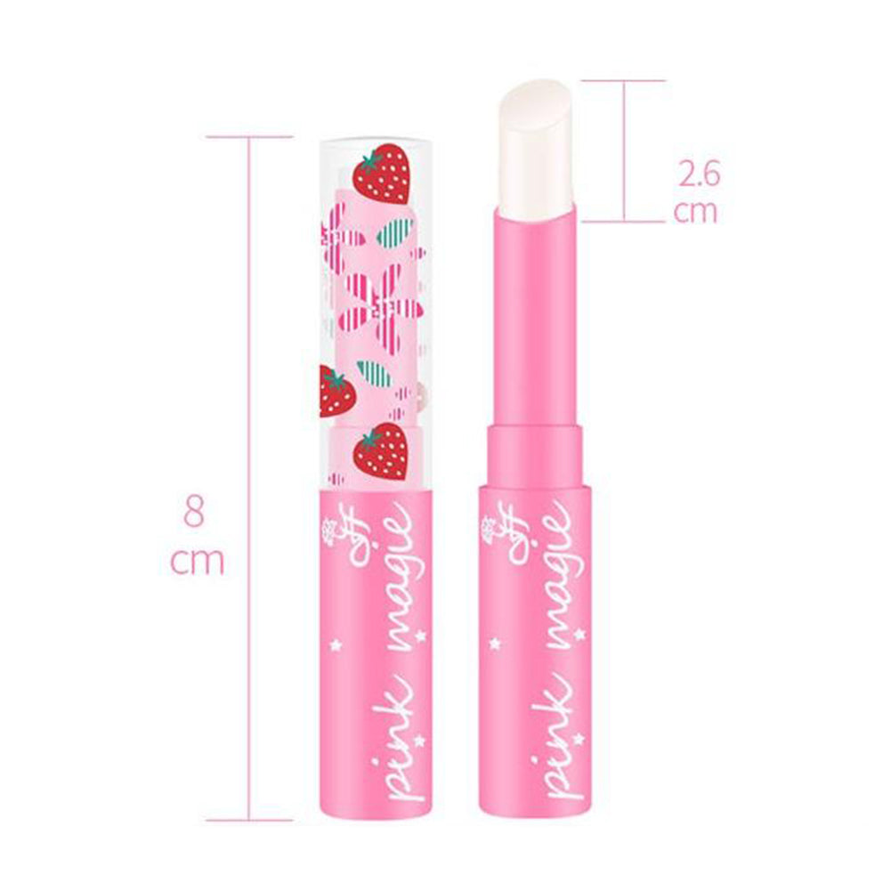 Women Beauty Strawberry Lip Balm Magic Temperature Changing Color Lipstick