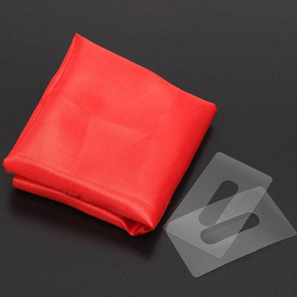 Silk Towel Cross Through Cellphone Stage Performance Magic Prop Tool Joke Toy