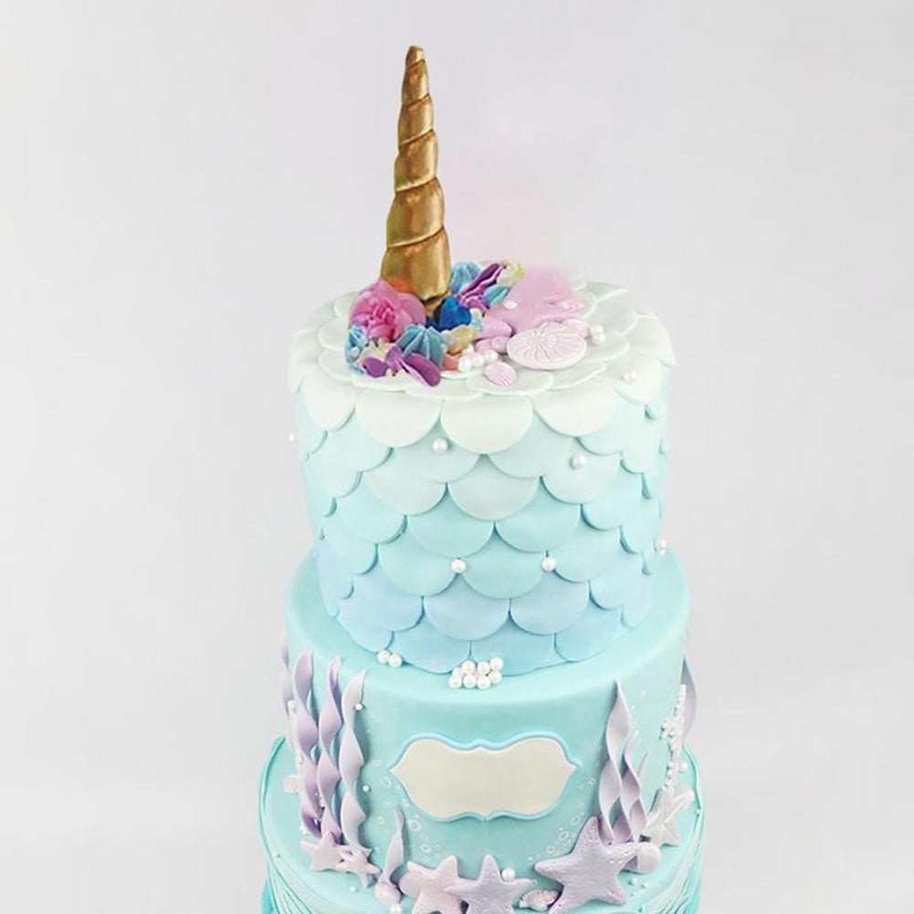 Cute 3D Unicorn Horn Shape Silicone Mold Fondant Cake Mold